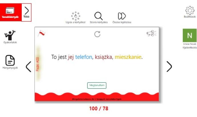 Egy kép a tanulókártyáról